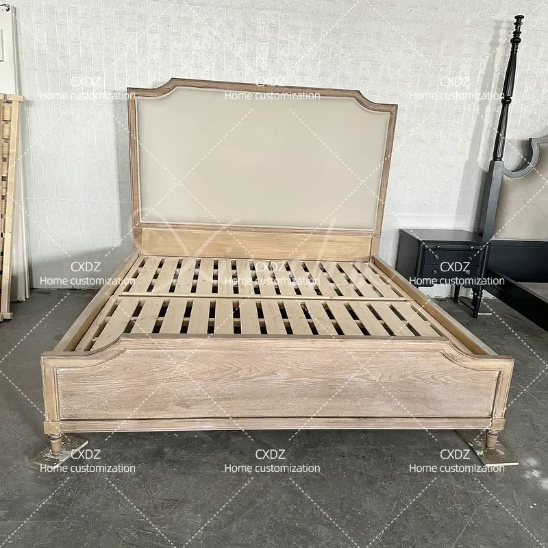 Retro Solid Wood Coffee Table Square Tea Table for Living Room Small Apartment Space Saving Household Furniture