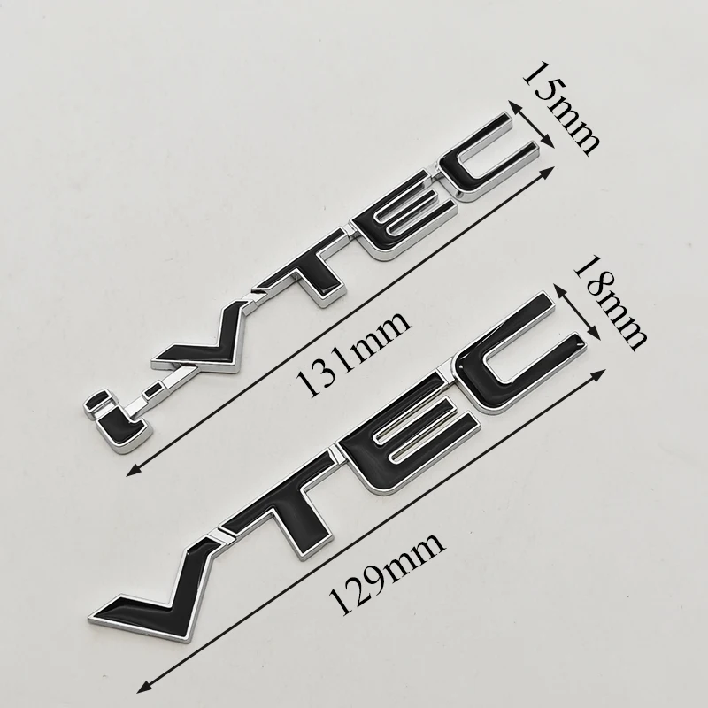 ثلاثية الأبعاد سيارة معدنية رسائل I VTEC شعار الخلفي الجذع الذيل شارة شعار الشارات لهوندا سيفيك أكورد جاز VEZEL اكسسوارات السيارات ملصق