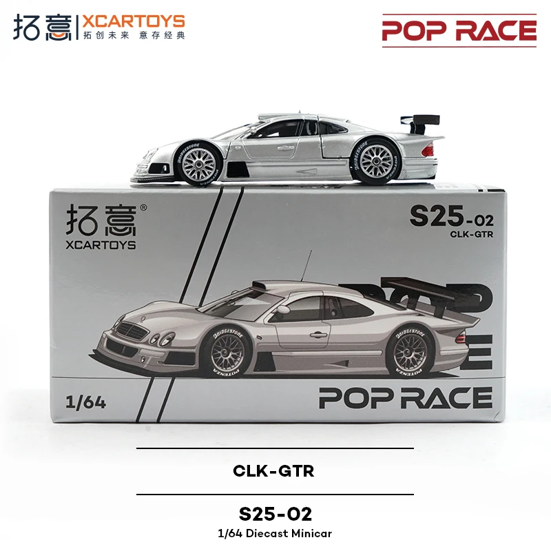 

Tuoyi 1/64 alloy toy FIAGT Mercedes racing collectible ornament Mercedes CLK-GTR supercar model children's toy birthday gift