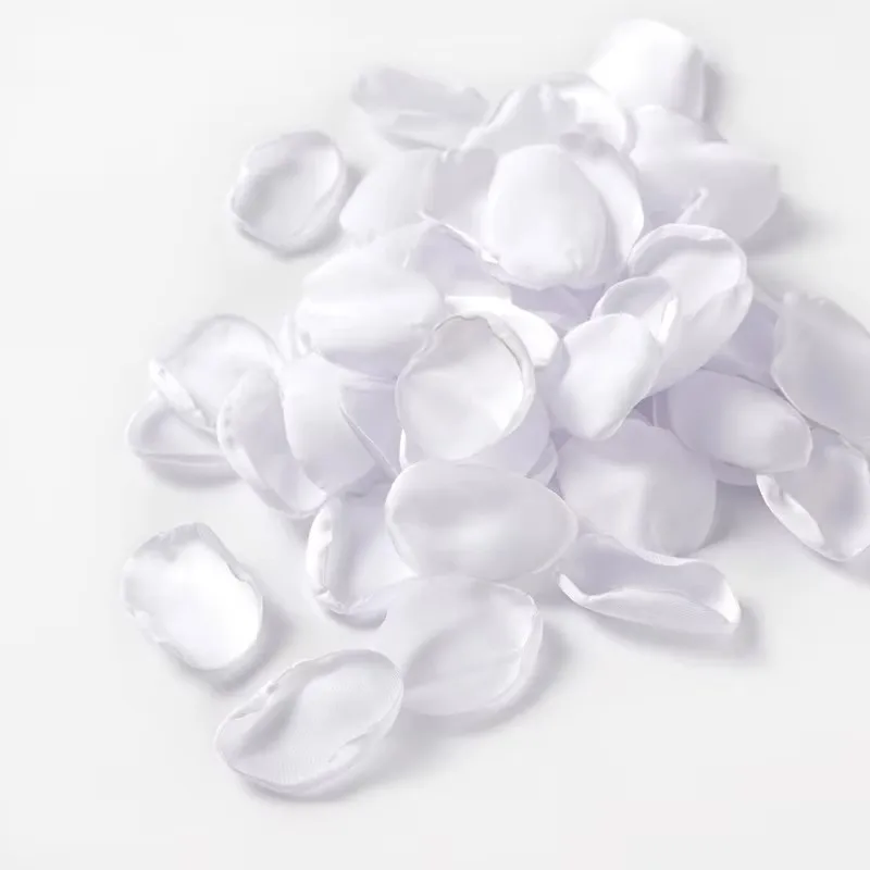 100 قطعة من بتلات الورد الاصطناعية المصنوعة من الحرير الأزرق المختلط، لوازم تزيين حفلات أعياد الميلاد وحفلات الزفاف