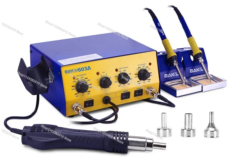 BAKU Direct Supply Hot Air SMD 3 in 1 Rework Station BK-603A BGA Digital Soldering Desoldering Station