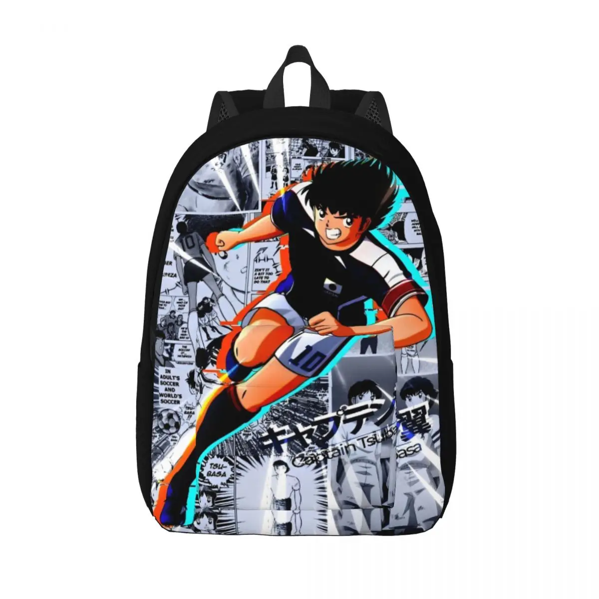 

Anime Captain Tsubasa Teenage Backpack Outdoor Student Business Daypack for Men Women College Shoulder Bag