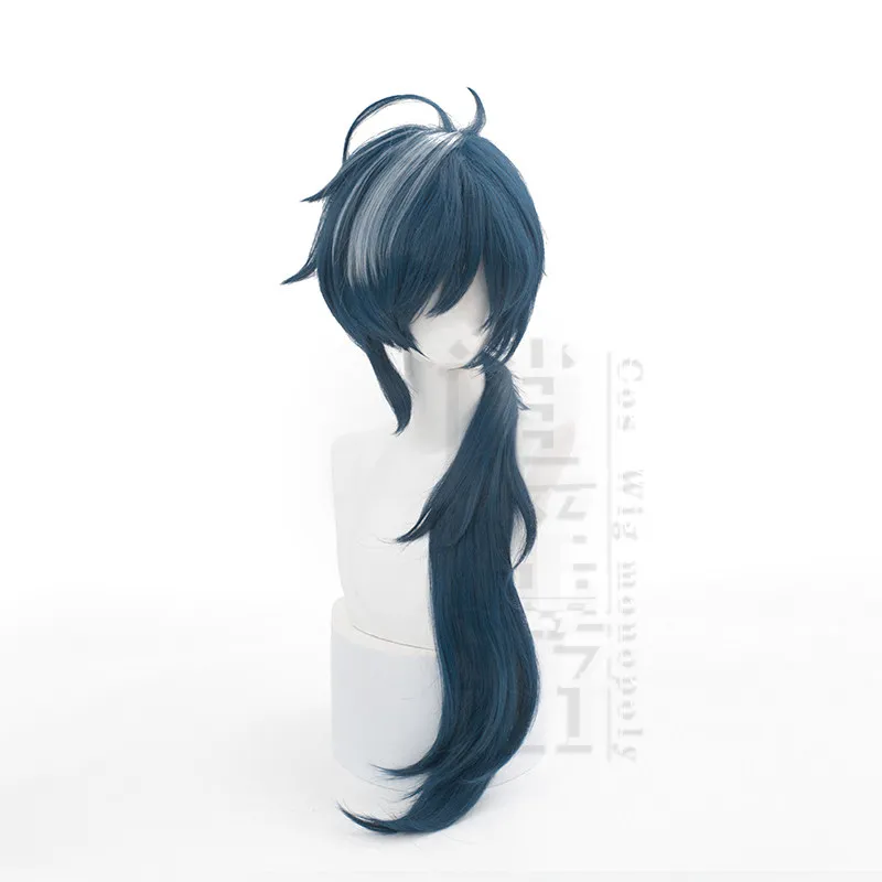 Genshin Impact Kaeya Cosplay Wig Layered Streaked Long Hair Halloween Gift
