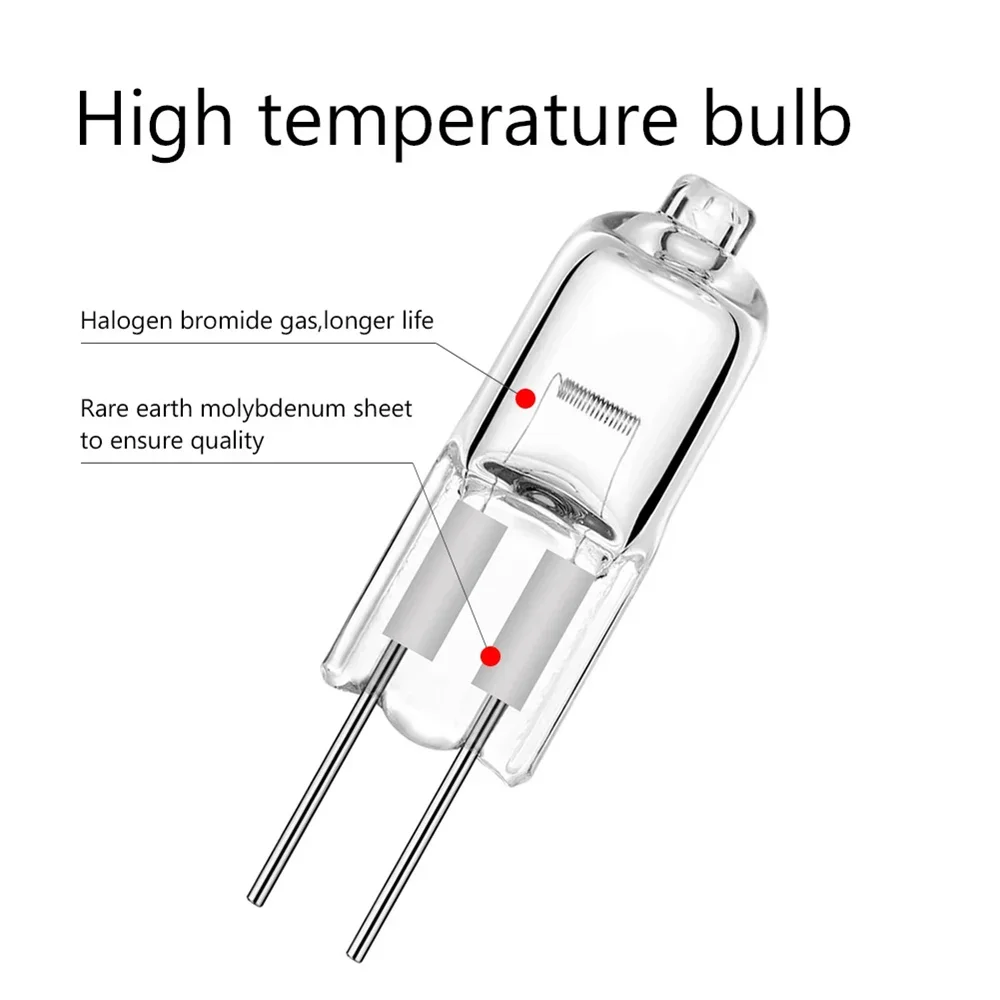 10Pcs G4 Halogen Bulb 12V 20W 28W 35W G4 Halogen Bulbs Light Globe Lot JC Bi-Pin LED Lamp Warm White Home Replace LED Lamp