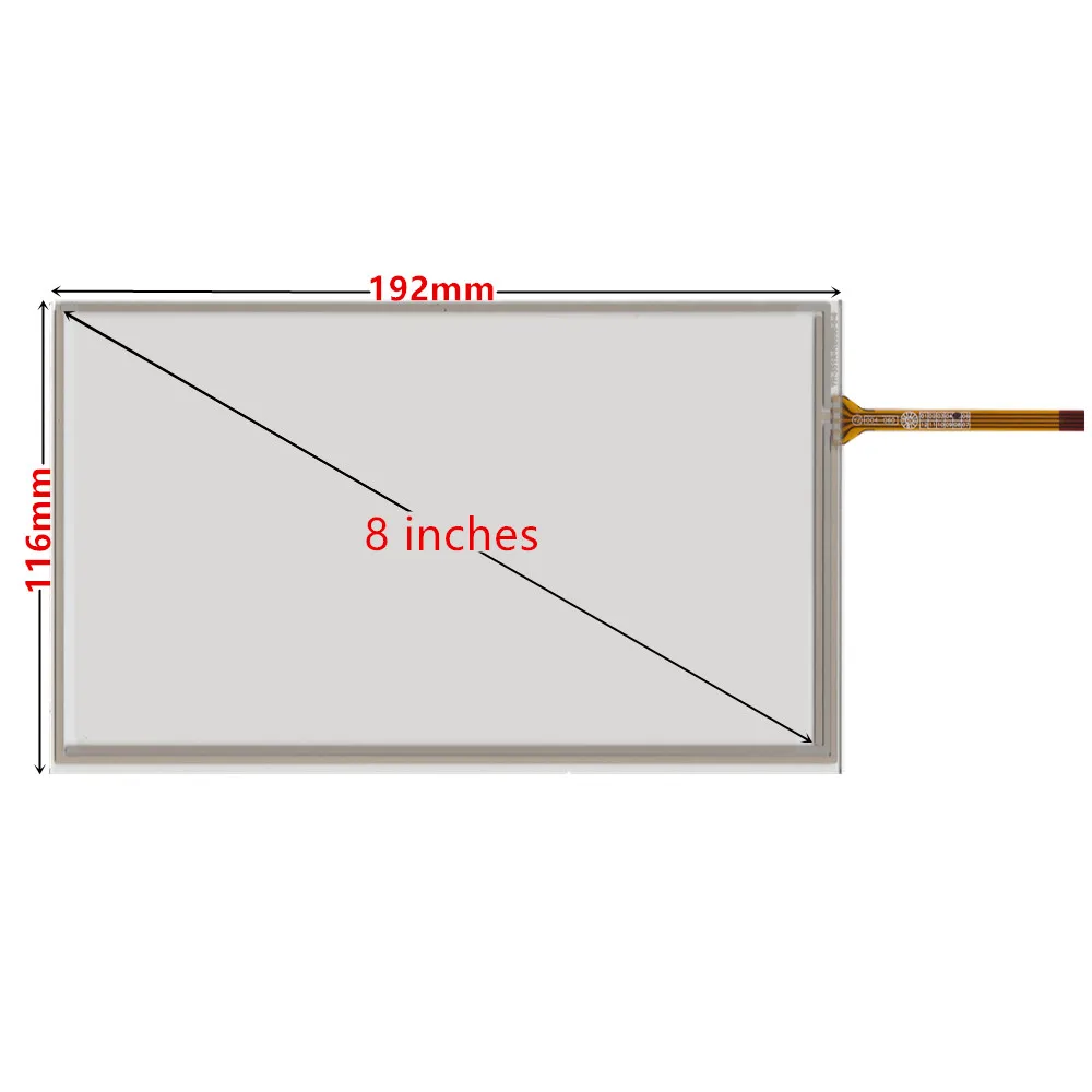 10ชิ้น/ล็อต6.2/7/8นิ้วแผงกระจกหน้าจอสัมผัส Digitizer 4Pin สำหรับรถยนต์ DVD GPS นำทางมัลติมีเดีย