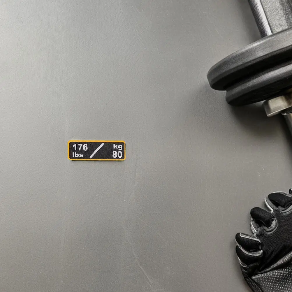 Gym Weight Stack Stickers 2 Sheets Self-Adhesive Waterproof Fitness Equipment Number Labels for Strength Training