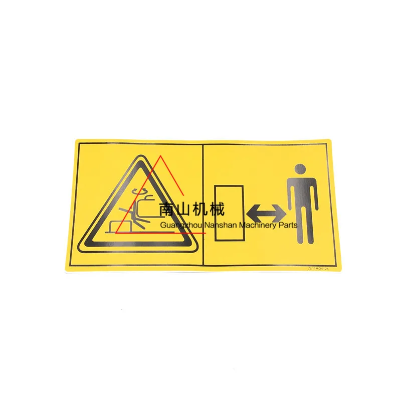 

For Hitachi Kobelco Modern Komatsu Caterpillar Small Label Danger Warning Sticker Warning Label Sticker Excavator accessories