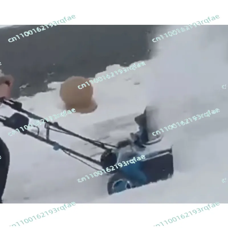 Road Snow Thrower Cordless Lithium Battery Snow Plow  Walk-behind Portable Snow Plow