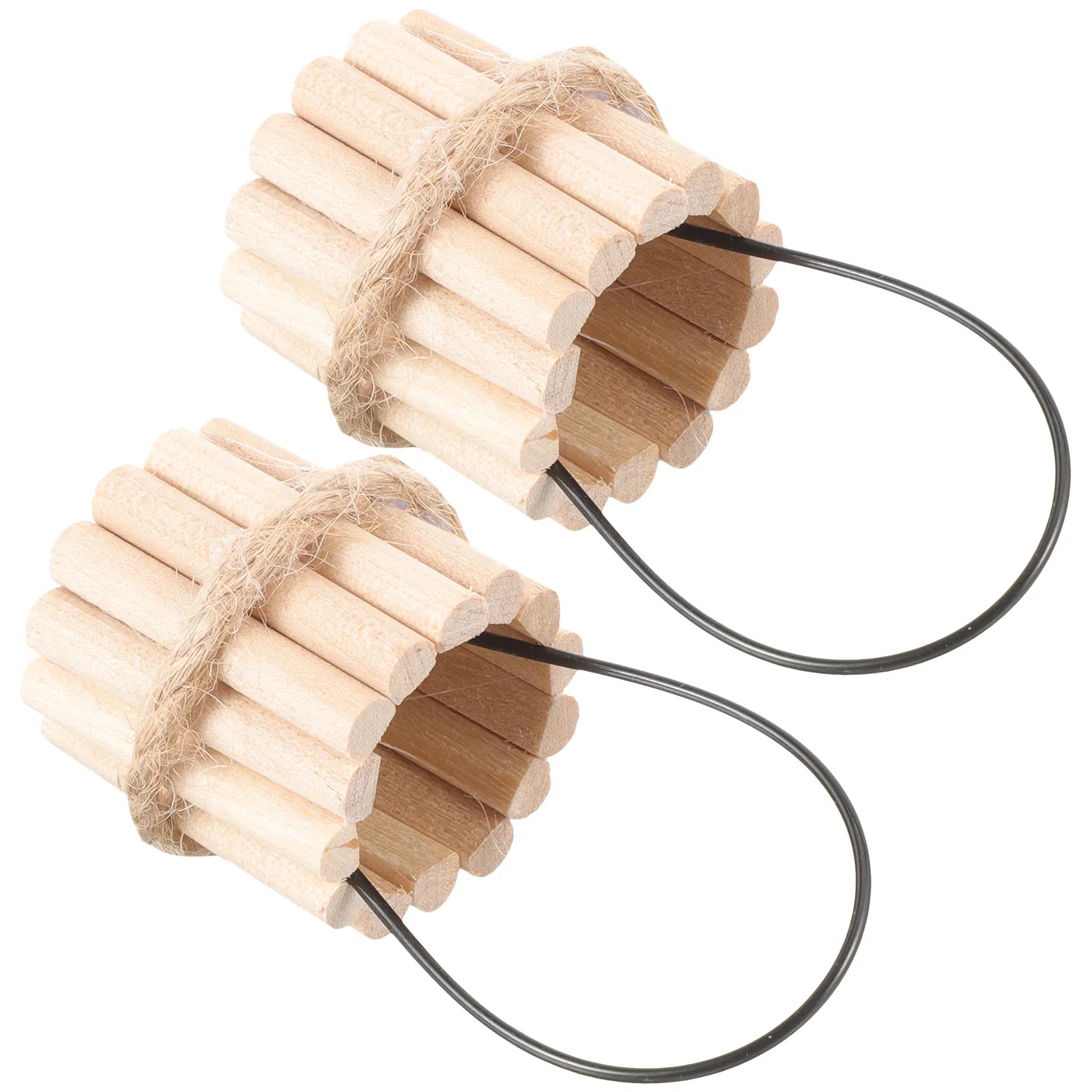 

2Pcs Miniature Wooden Bucket Mini Wood Pail Miniature Water Bucket for Micro Landscape Garden Decor House Decoration Photography