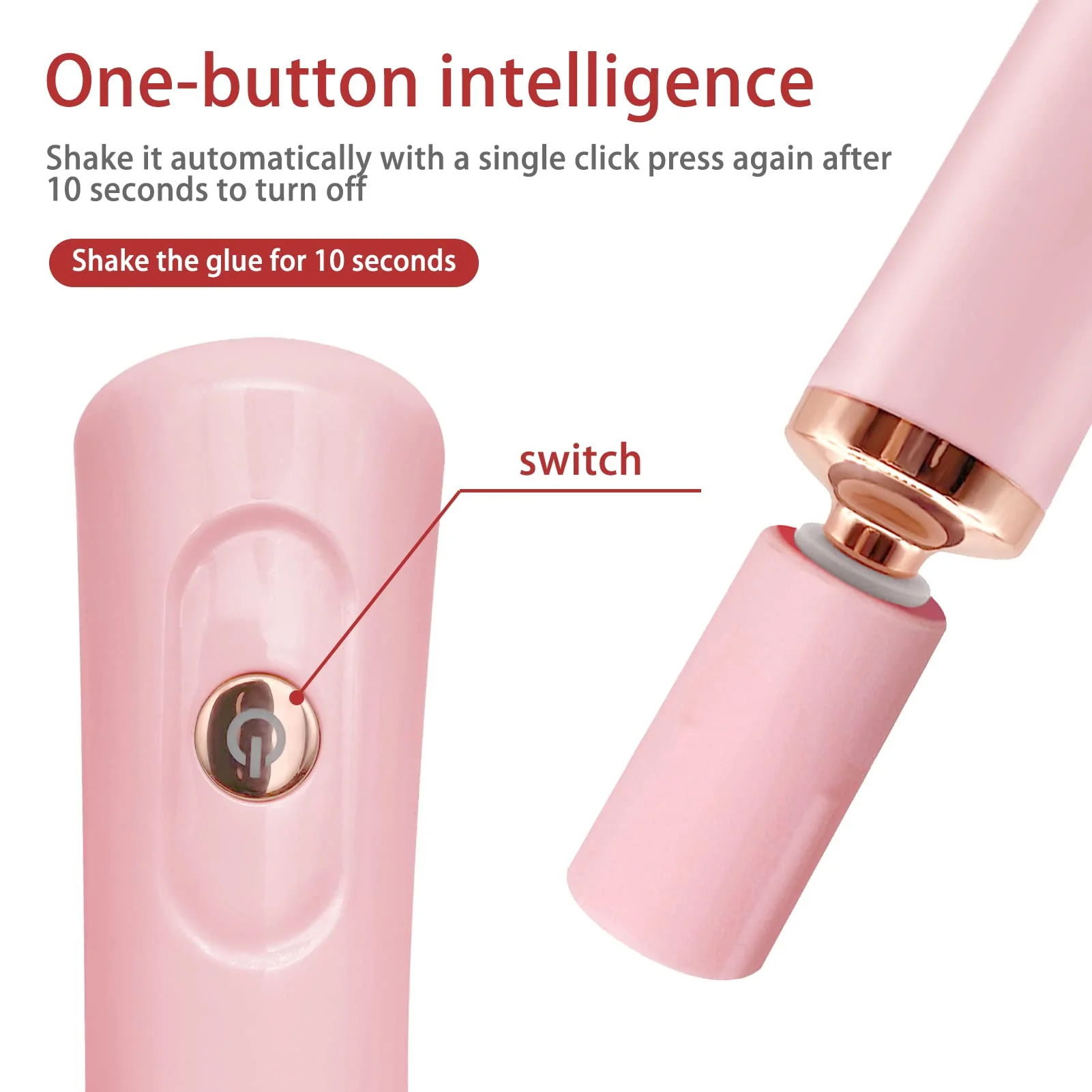 Electric Nail Polish Eyelash Adhesive Shaking Device Liquid Shaker Wake-Up Device Glue Awakening Equipment For Nail Salon