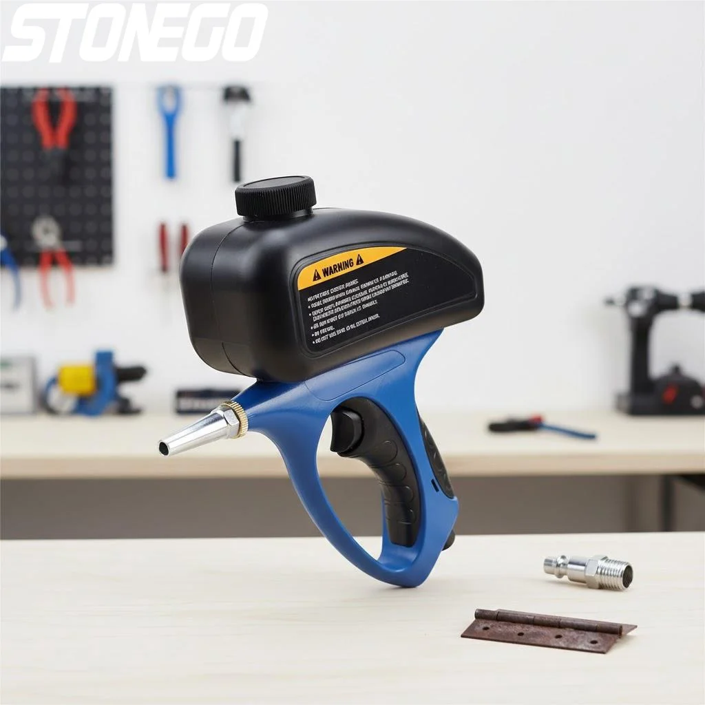 

Portable Air Sandblaster Machine Power Tool for Rust Removal Surface Cleaning and Preparation Essential Tools for Professionals