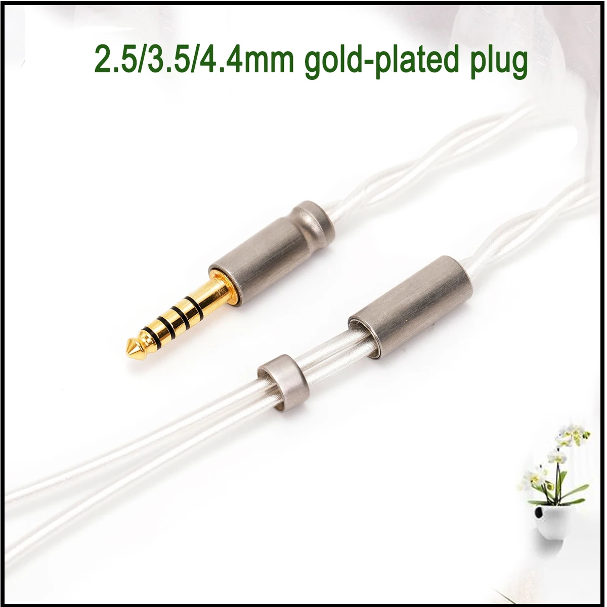 7N single crystal copper plated silver headphone cable A2DC QDC IE80 IE400 MMCX 0.78 2-pin 2.5 4.4 3.5 SRH1540 SRH1840 SRH1440