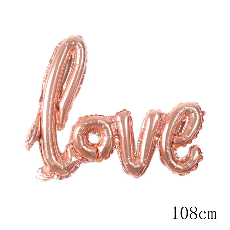 بالونات لحفلات الزفاف وأعياد الميلاد باللون الذهبي الوردي، بالونات من رقائق معدنية لحفلات أعياد الميلاد السعيدة، مستلزمات ديكور حفلات الزفاف والذكرى السنوية