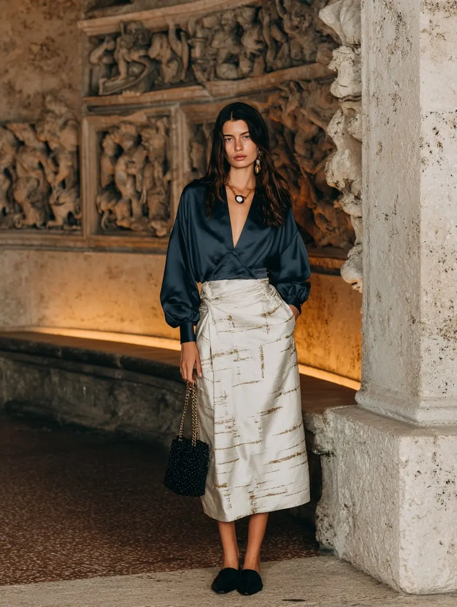 

Mia Muse Women's Blouses Autumn Winter Elegant Edgy 2025 Chic Plain Long Sleeve V Neck Commute Blouses