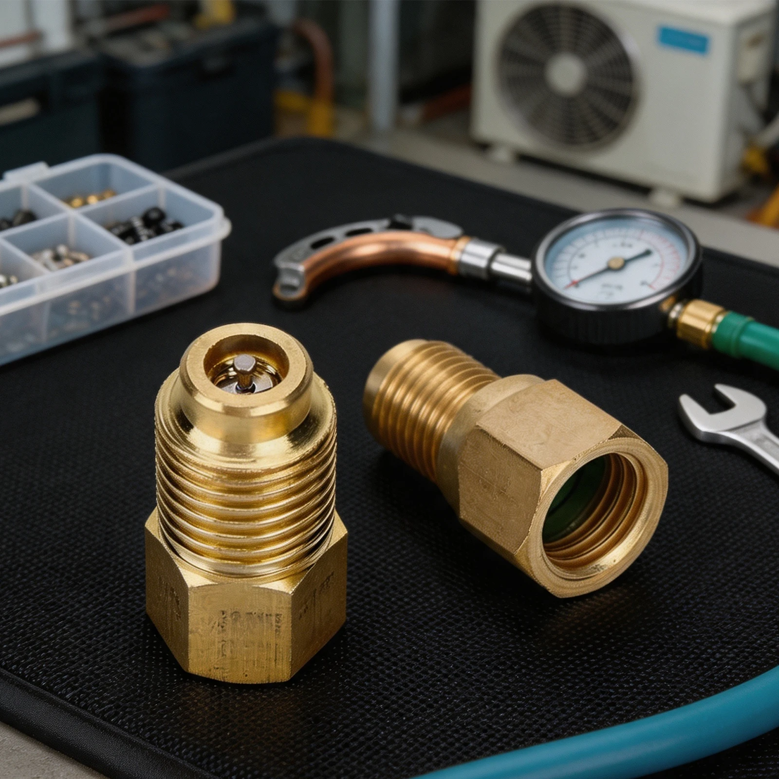 New Practical Quality for r1234yf Adapter R22 1/2” for acme LH 1/4” for sae 2 Pcs Charging Removable Repairing