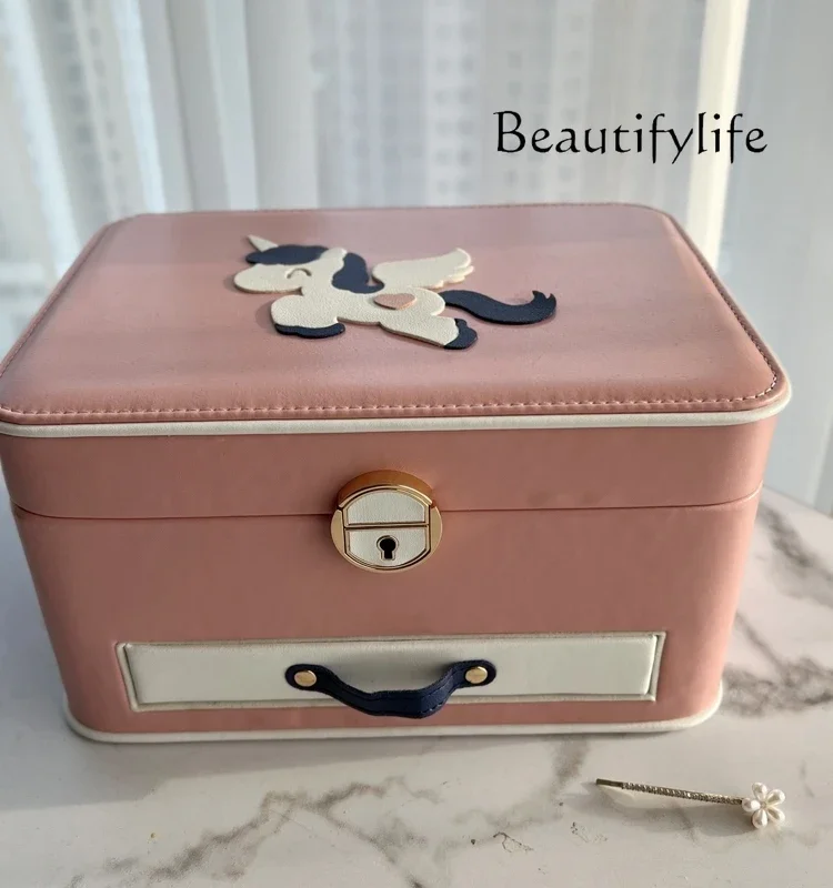 

Cartoon Pink Cute Jewelry Jewelry Box Bracelet Hair Jewelry Storage Box