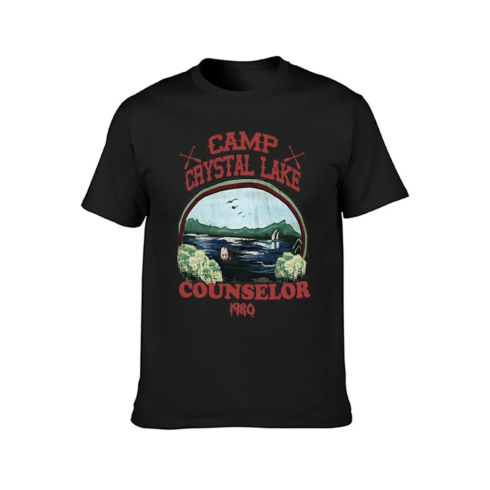 Special Present Camp Retro 1980 Crystal Lake Counselor Costume Gift Movie Fans T-Shirt blacks plus sizes men clothing