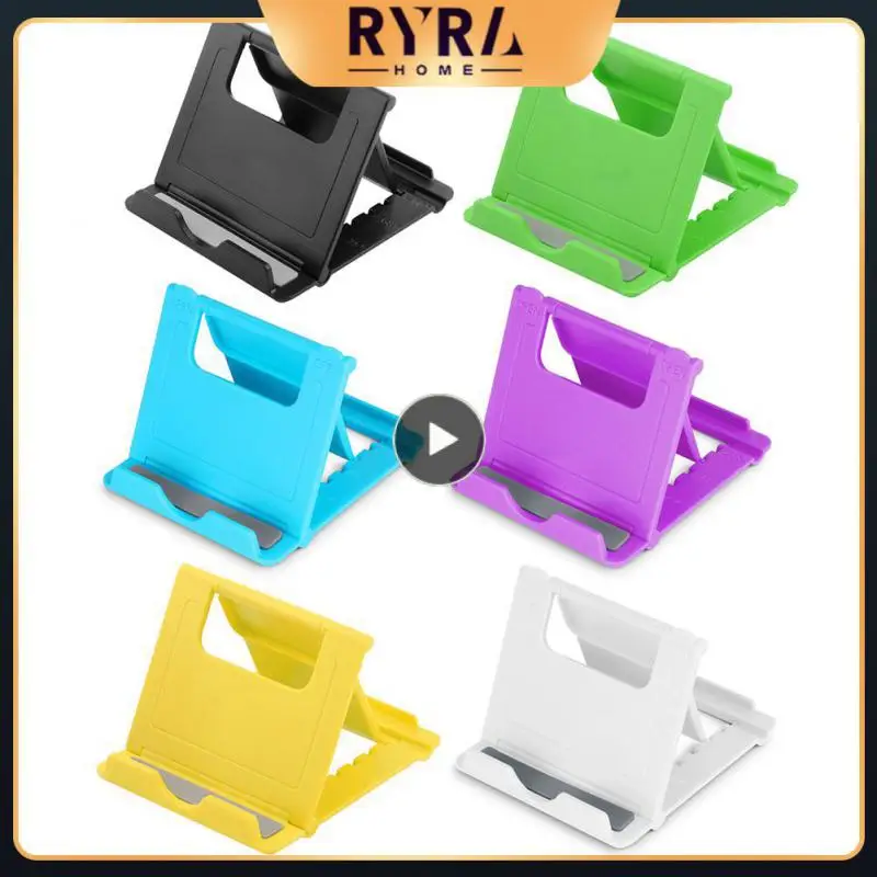 Universal Foldable Tablet Holder ABS Adjustable Angles Desktop Stand Support For Ipad Mobile Phone 6 Optional Colors