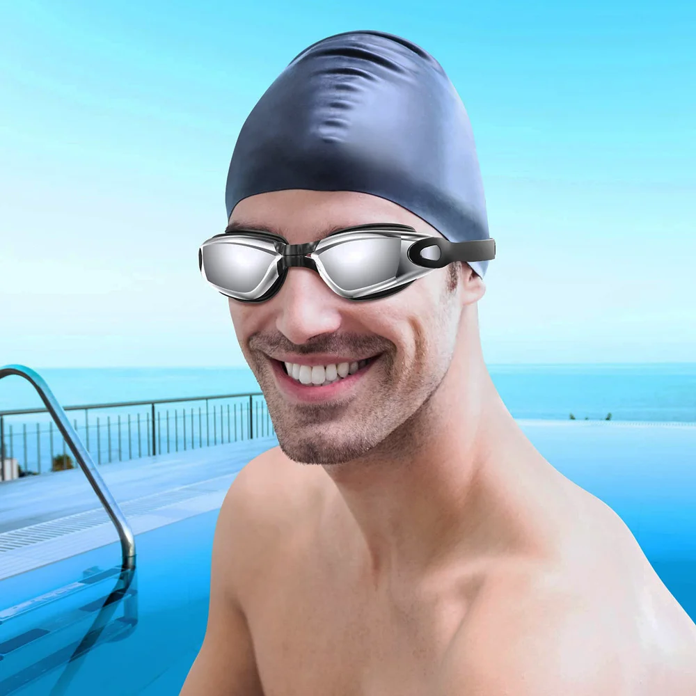 Optische Schwimmbrille für Kurzsichtige, Auslaufsicher, Beschlagfrei, UV-Schutz, für Erwachsene, Männer, Frauen und Jugendliche – Detail 7