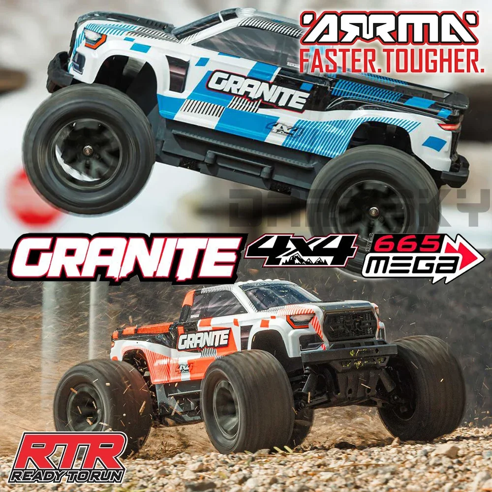 ARRMA GRANITE 665 ARA4202V4 4X4 afstandsbediening auto GEBORSTELD 1/10 Elektrische Afstandsbediening Auto RC Truck Kinderspeelgoed rc crawle