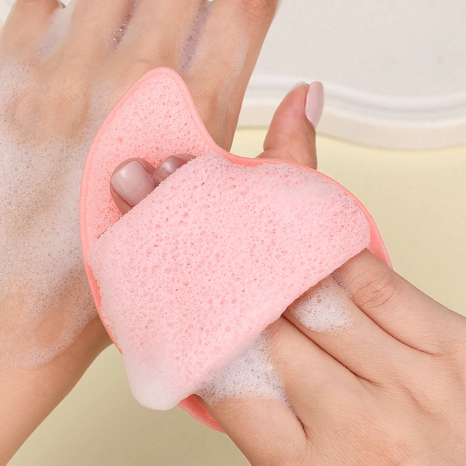 1/3 Uds mascarilla de barro esponja de limpieza exfoliante eliminación de espinillas esponja de lavado de cara limpiador removedor de maquillaje esponja de espuma almohadillas de limpieza facial