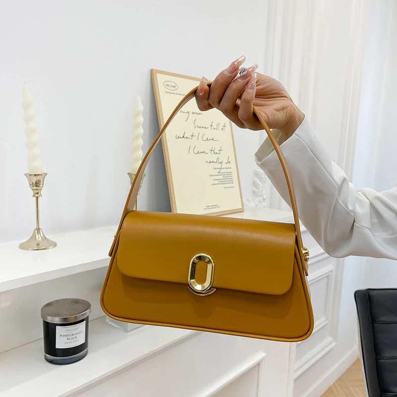

Trendy Solid Color Leather Messenger Bag for Business Women Elegant Minimalist with Large Capacity