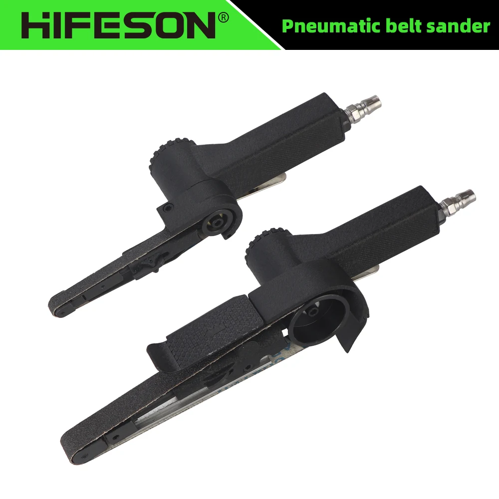 

HIFESON 10mm/20mm Pneumatic Belt Sander Air Roller Polisher High Speed For Metal Polishing and Wood