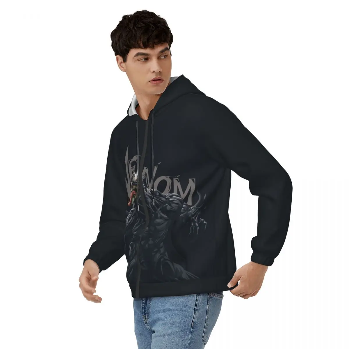 Draw Men Hoodie Marvel Venom Film Clothes  Crazy Hoodies Gift Idea