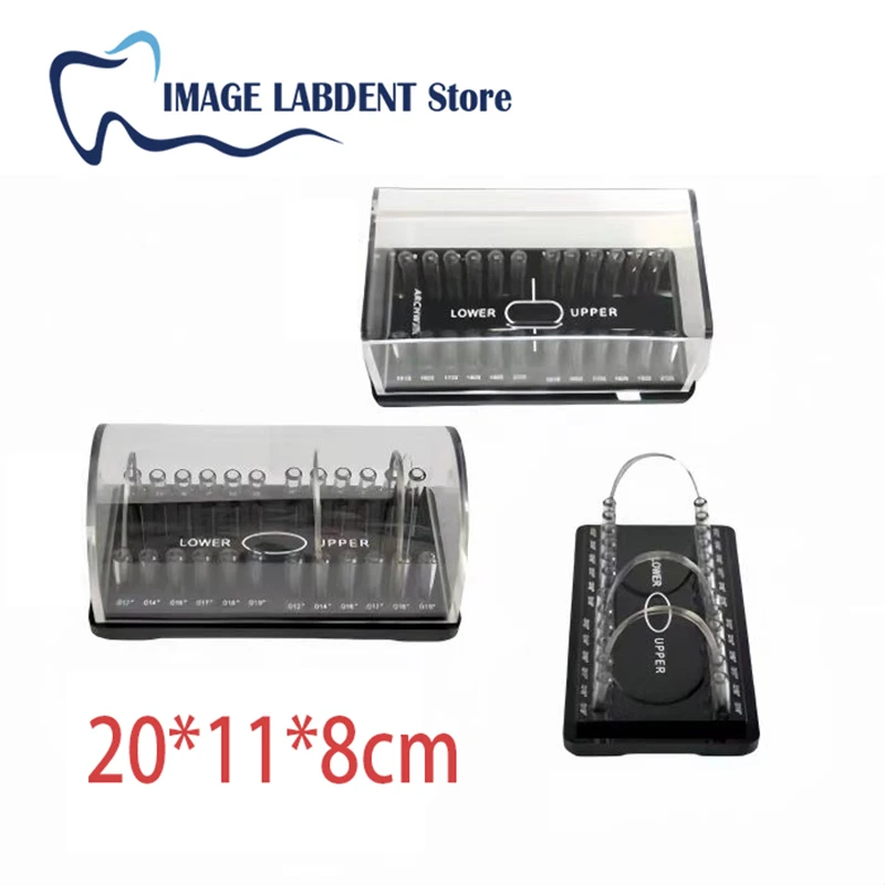 Dental Acrylic Organizer Holder for Preformed Orthodontic Round/Rectangular Acrylic Arch Wires Case