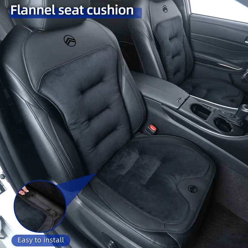 Car Front Rear Seat Cover Velour Flannel Cushion Backrest Protective Mat For Citroen C4 C3 C5 C1 C2 Berlingo Celysee Cactus