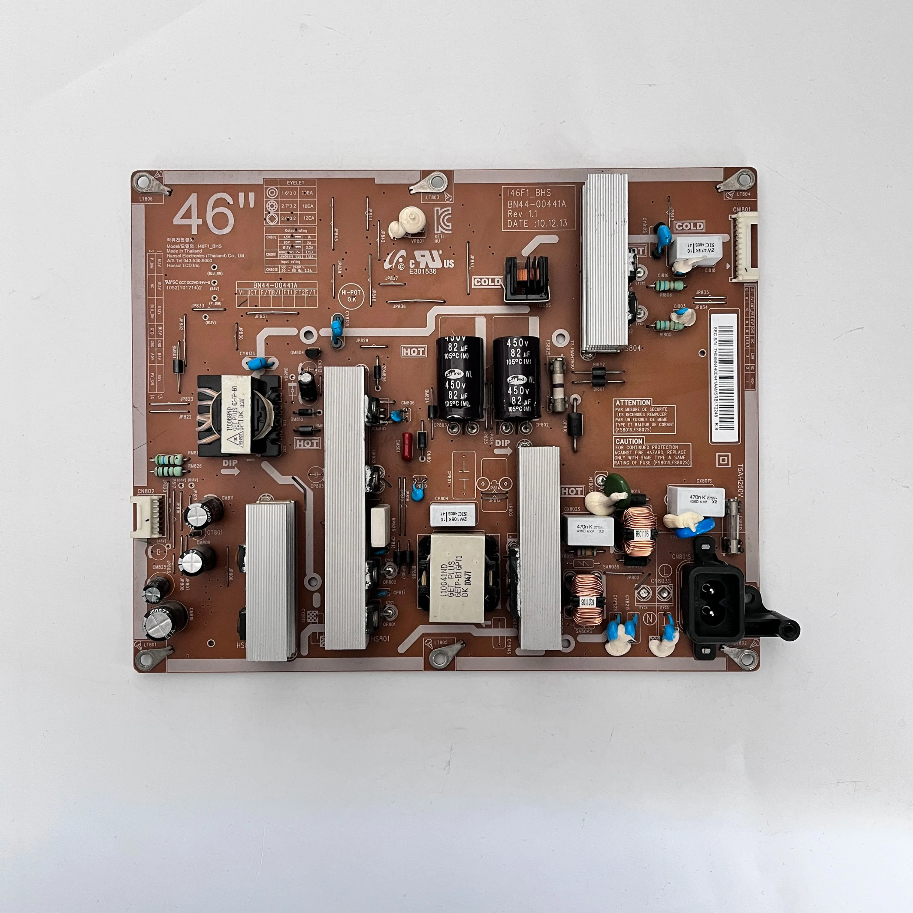 

Genuine Original TV Power Supply Board I46F1_ BHS BN44-00441A Is Working Normally And Suitable For LCD TV LN46E550F6FXZA Parts