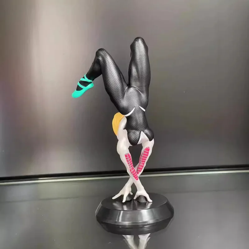18 سنتيمتر Spidergwen الشكل العنكبوت فتاة أنيمي الشكل فيلم دور جوين عمل تمثال تحصيل اللعب الديكور بولي كلوريد الفينيل نموذج دمية الهدايا #6