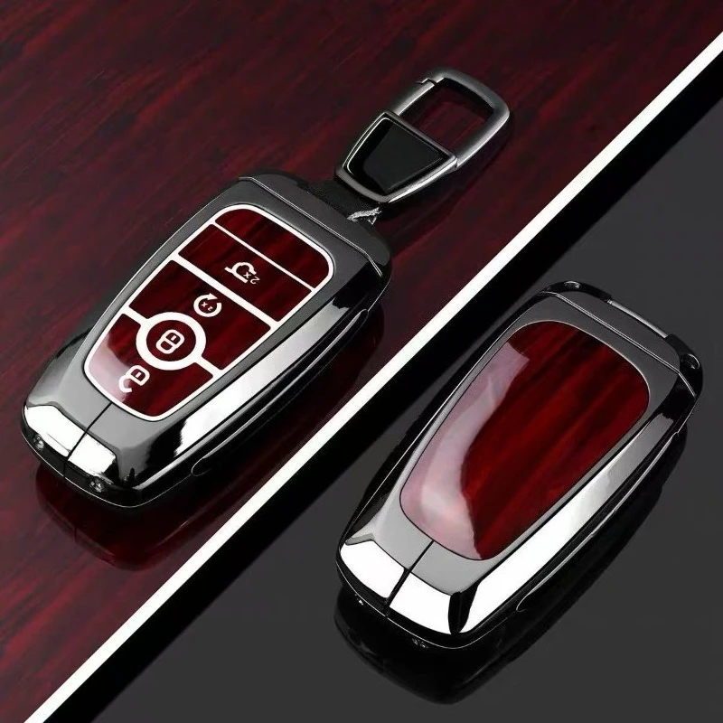 Zinc Alloy Car Key Case Cover Shell Fob Holder for Ford Mondeo Edge L Explorer Escape EVOS Mustang Mach-E F-150 2026 Accessories view 4