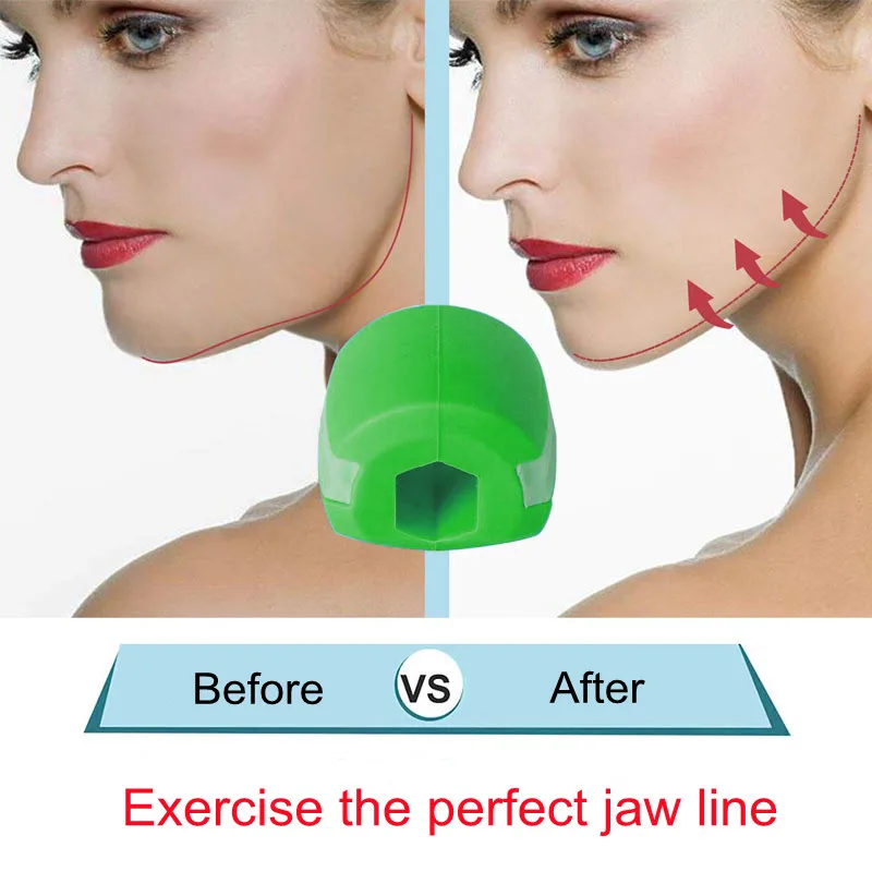 New 50 Pounds Masseter Muscle Ball Jaw Trainer Masticator Facial Muscle Training Device Face-lift Ball Bite Muscle Exerciser