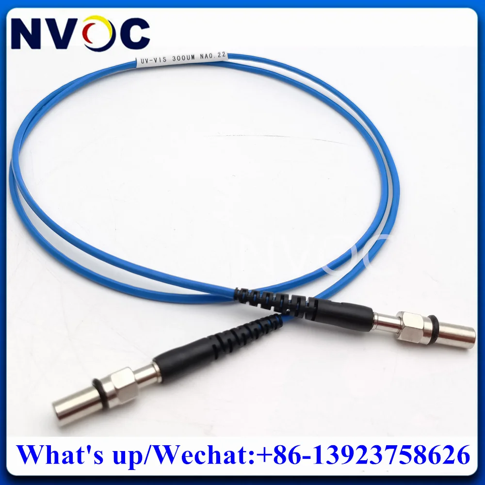 Imagem -05 - Conector uv do Cabo do Cabo de Remendo da Fibra Sma905-sma da Fibra Ótica do Silicone Quarts o Meta do Núcleo do Silicone 300um Virola Cerâmica mm sx 5m