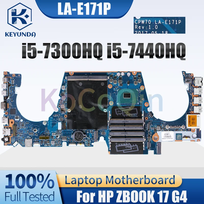 

Материнская плата для ноутбука HP ZBOOK 17 G4 LA-E171P SR32S i5-7300HQ 921325 -601 921325 -601 921326 -601 Материнская плата для ноутбука