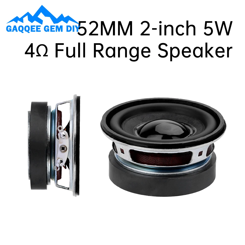 4Ω 5W Full Range Speaker 52mm Round Speaker High Quality Sound Digital Products DIY Accessories