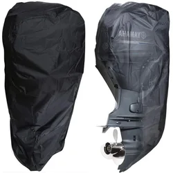 600D Boat Boat Motor Cover Waterproof UV-Proof Full Outboard Motor Cover Fade Crack Resistant Heavy-Duty Engine Protector Canvas
