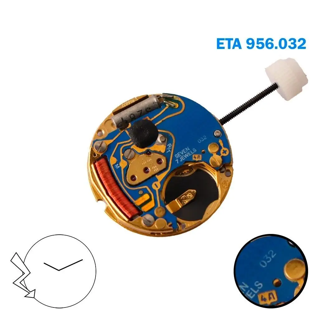 

956.032 Movement ETA 956.032 Movement, 2 Hands Brand New Original movement