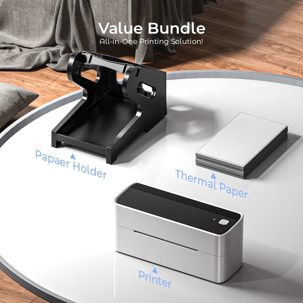 Phomemo Bluetooth Thermal Label Printer, Wireless Shipping Label Printer, Compatible with iPhone Android Mac Windows Widely Used