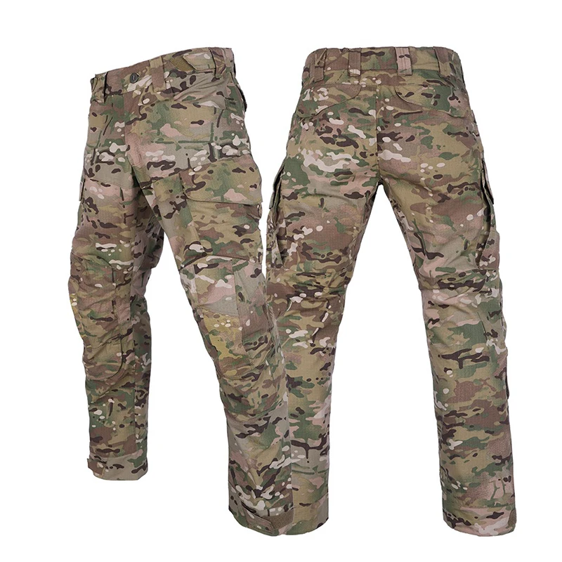 

Mens Tactical Camouflage Pants Combat Training Waterproof Wear-resistant Workwear Trousers Male Outdoor Hiking Cargo Pants
