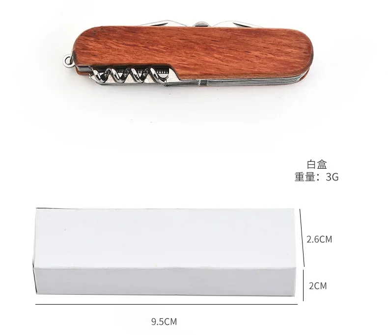 Neues 11-in-1-Multitool mit Holzgriff, tragbares, faltbares Militär-Messer, EDC-Überlebenswerkzeug, Camping- und Notfallwerkzeug – Detail 6