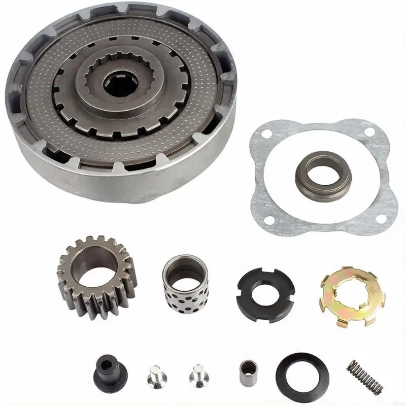 M76E Motorantriebs-Teilesatz für Reparaturarbeiten an 50–125 cm³, Motorrad-Metalltrommelsatz mit 17-Zahn-Zahnrad, Dichtung – Detail 4