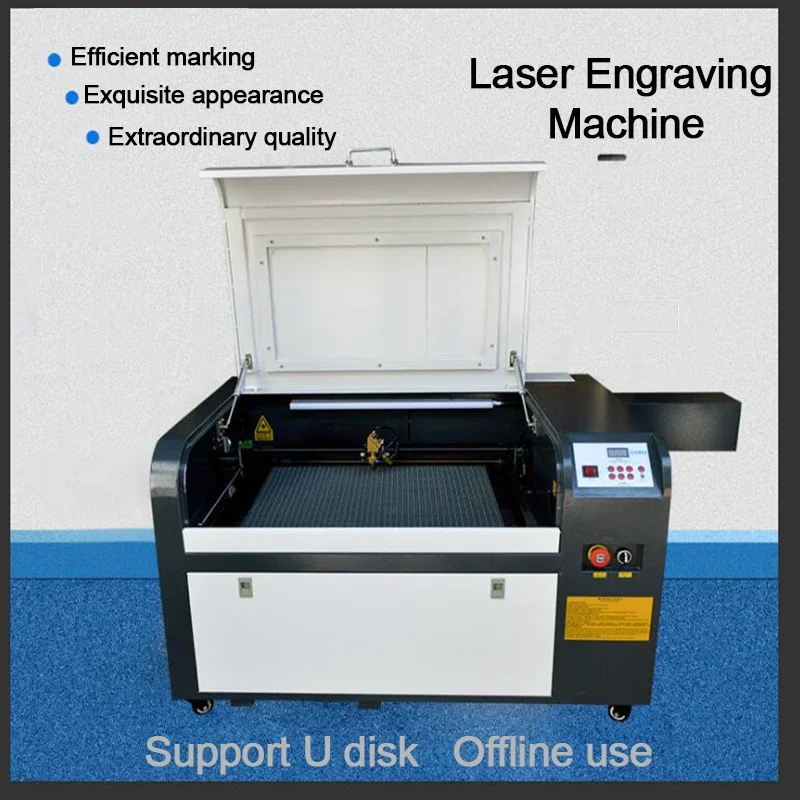 Hout/Acryl/Pvc/Glas CO2 Laser Graveermachine 50W/60W/80W/100W Laser Buis Cnc Lasersnijmachine 400*600Mm Werkgebied