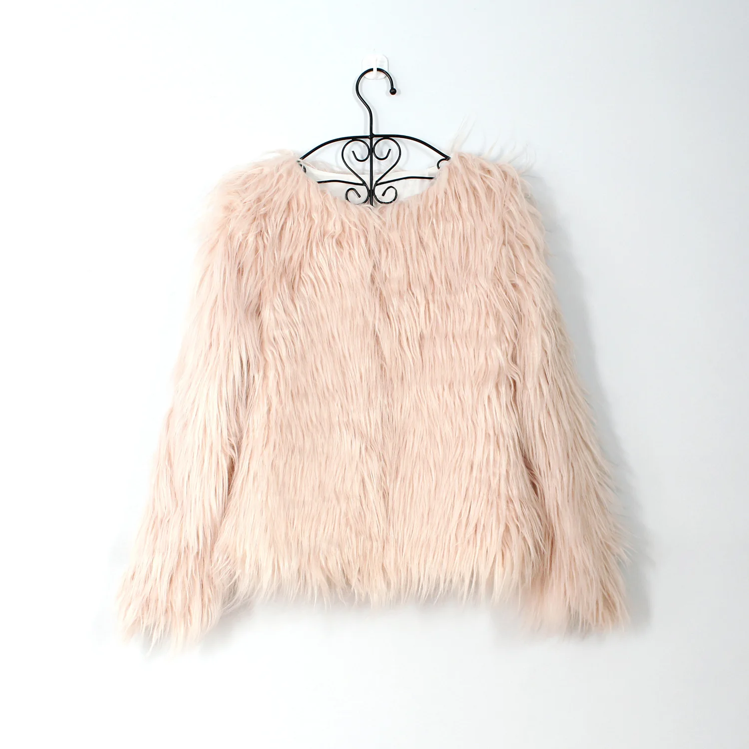 Femmes ort manteau décontracté rue Sle minceur frangé tricoté Jaet régulier Sve Long rond Ne t-shirt bouton couleur Pure