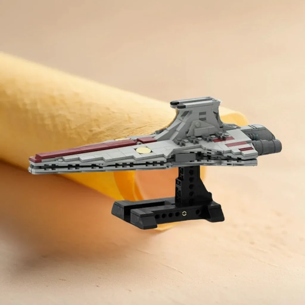 

520 шт. MOC Star Batter Venator-Class Star Destroyer 1:4000 научно-фантастический военный корабль DIY модель строительные блоки игрушки на день рождения подарок