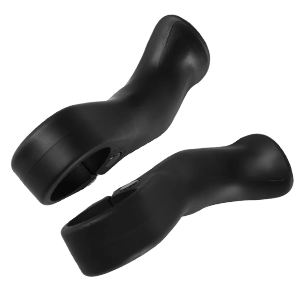 

Ergonomic Handlebar Grips Comfortable Handle Ends Durable Plastic Cycling Accessories Compact Design Easy for Mountain