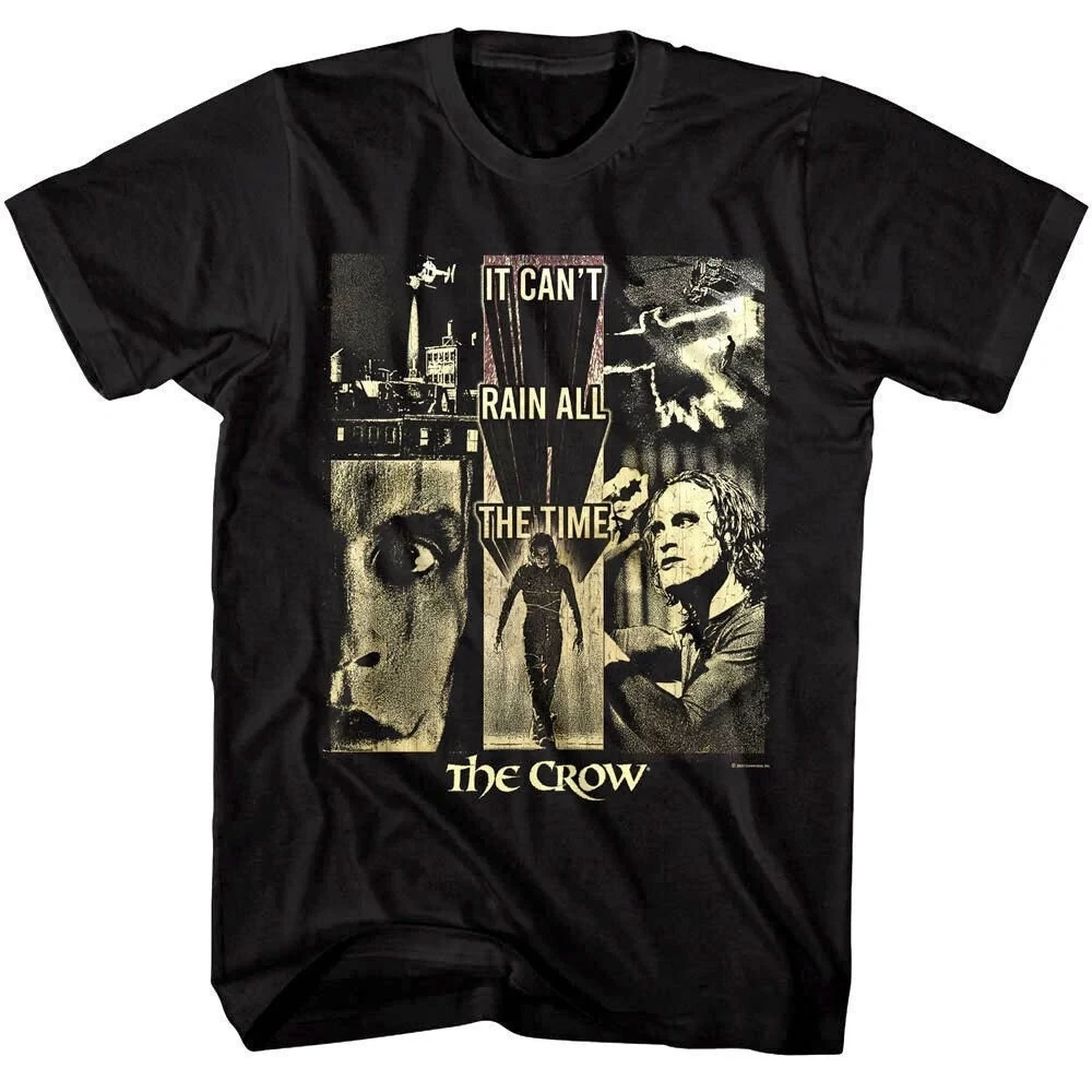 THE CROW T-Shirt Eric Draven Movie Montages Graphic Tees Summer Men's and Women's Loose and Breathable T-shirt Top