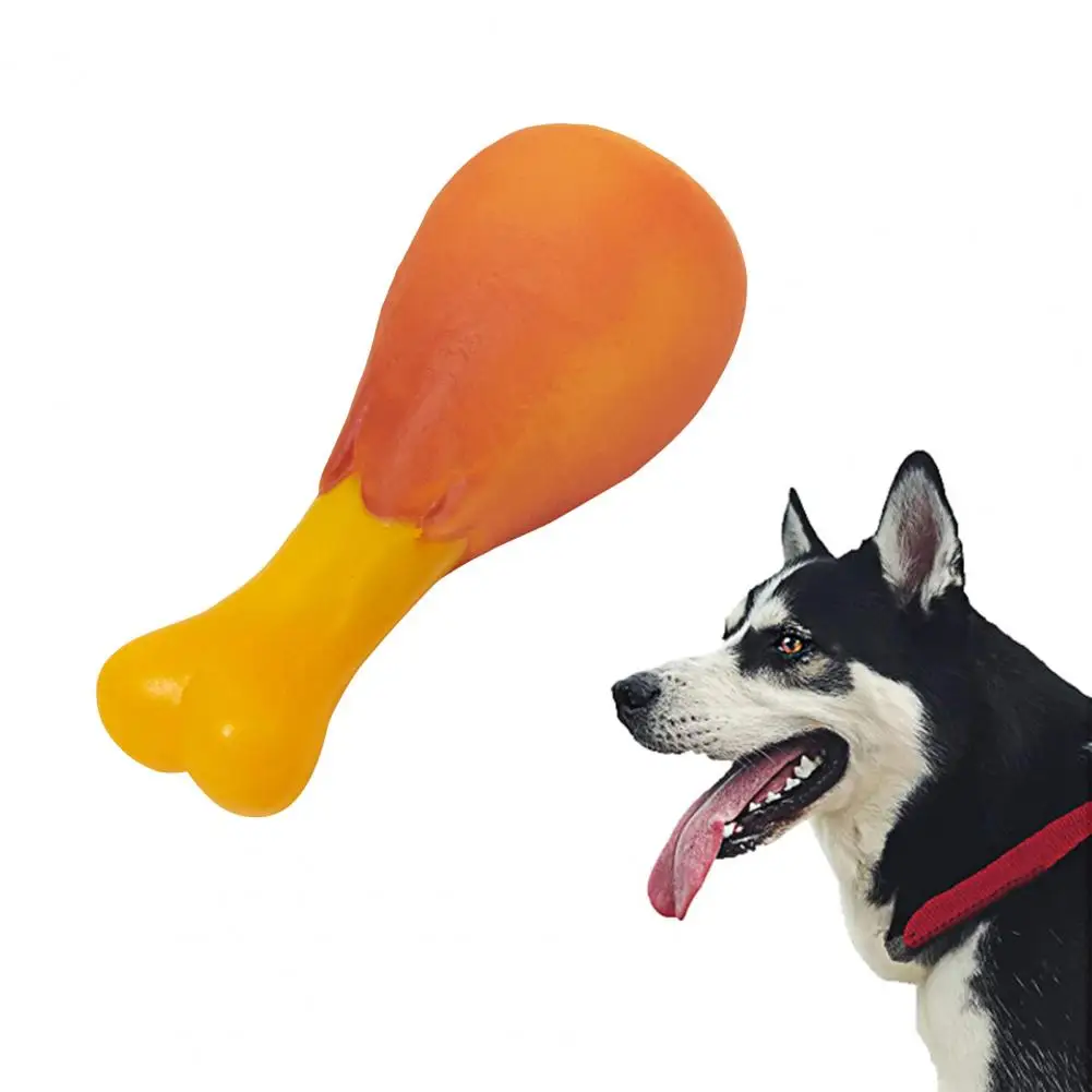 

Chicken Leg Dog Toy Teeth Cleaning Play with Sound Bite-Resistant Vinyl Toy Dental Health Pet Supplies juguetes para perros