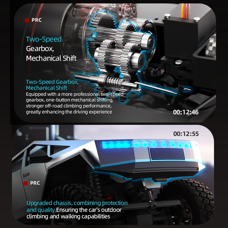 Neue JJRC C8818 RC Pickup Auto 1:18 2,4G 4WD Off-Road Crawler Klettern Fernbedienung Auto Simulation Modell spielzeug Geschenk Für Kinder